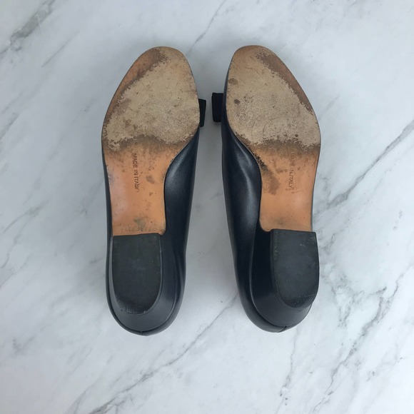 Salvatore Ferragamo Varina Flat Navy Blue Size 4B - Picture 4 of 11